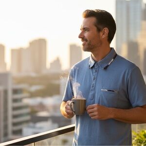 Men's Blue Polo Shirt